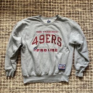 Vintage 1990s San Francisco 49ers Pro Line Crewneck Sweatshirt